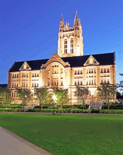 Boston College Building Paint By Number