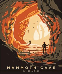 Mammoth Cave Poster Art Paint By Number