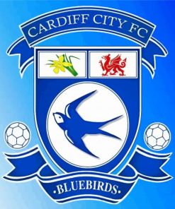 Cardiff City Football Logo Paint By Number