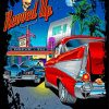 Classic Cars In Drive Ins Poster Paint By Number