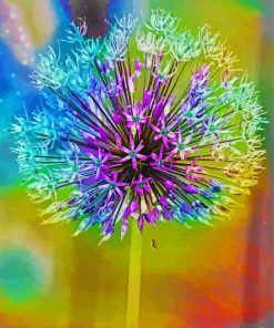 Colorful Allium Plant Paint By Number