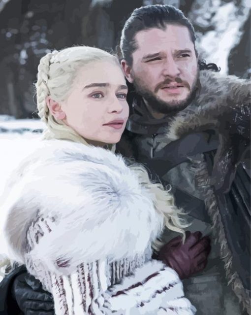 Daenerys And Jon Snow Paint By Number