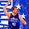 Dirk Nowitzki Poster Paint By Number