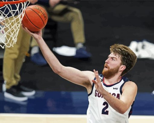 Gonzaga Bulldogs Player Paint By Number
