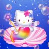 Hello Kitty Cat Mermaid Paint By Number