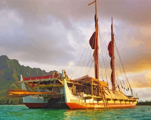Hokulea At Sunset Paint By Number