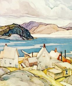 Jackknife Village By Franklin Carmichael Paint By Number