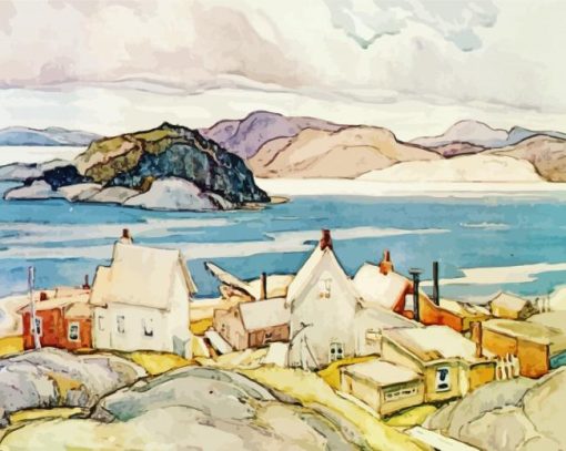 Jackknife Village By Franklin Carmichael Paint By Number