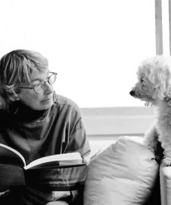 Mary Oliver With Her Dog Paint By Number