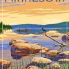 Minnesota Lake Poster Paint By Number