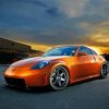 Orange Nissan 350z Car Paint By Number