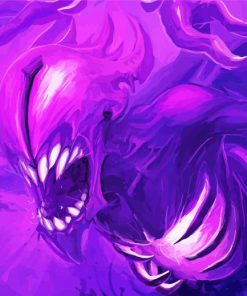 Purple Monster Art Paint By Number