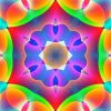 Rainbow Flower Kaleidoscope Paint By Number