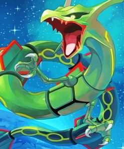 Rayquaza In Space Paint By Number