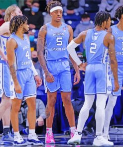 Tar Heels North Carolina Basketball Team Paint By Number