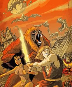 Thundarr The Barbarian Animated Serie Paint By Number