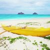 Yellow Boat In Lanikai Beach Paint By Number