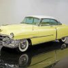 Yellow Classic Cadillac Paint By Number