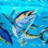 Yellowfin Tuna Fishes Art Paint By Number