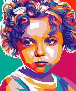 Young Shirley Temple Pop Art Paint By Number