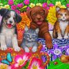 Aesthetic Dogs And Kittens Paint By Number