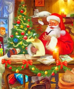 Aesthetic Santas Workshop Art Paint By Number