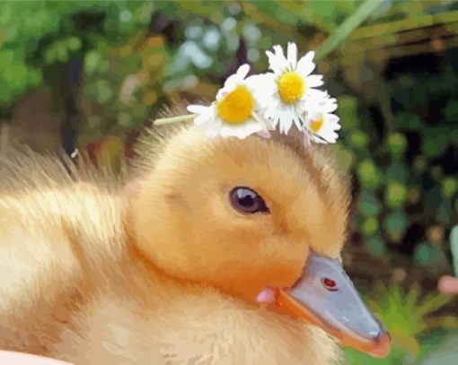 Animals With Flower Crown Paint By Number