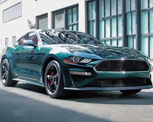 Bullitt Mustang Paint By Number