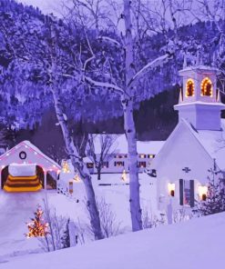 Christmas Landscape Decoration Paint By Number