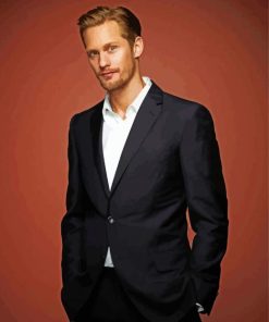 Classy Alexander Skarsgard Actor Paint By Number