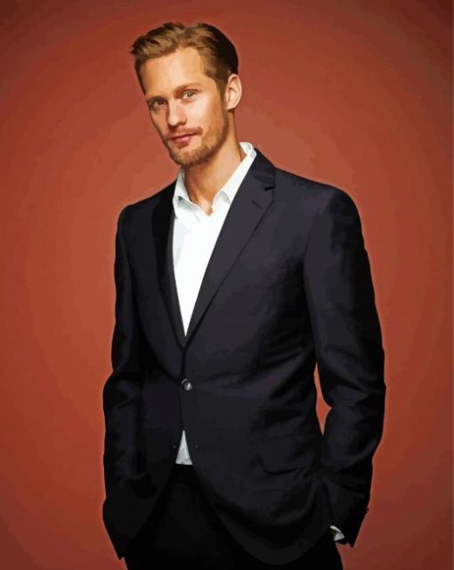 Classy Alexander Skarsgard Actor Paint By Number