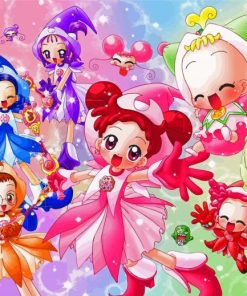 Cute Ojamajo Doremi Characters Paint By Number