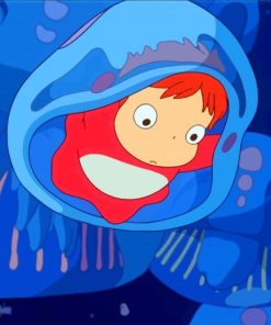 Fish Ponyo Cartoon Paint By Number