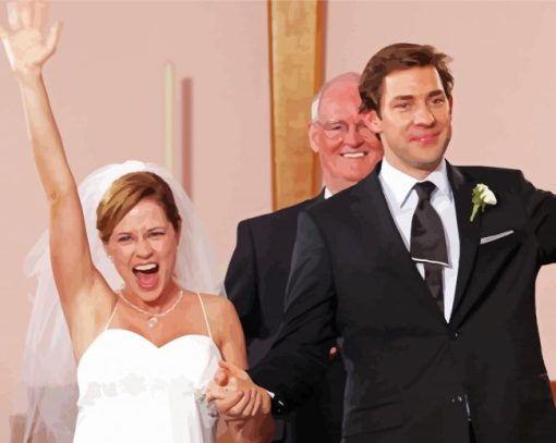 Jim And Pam Wedding Paint By Number