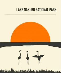 Lake Nakuru Poster Paint By Number