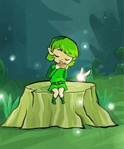 Little Saria Legend Of Zelda Paint By Number