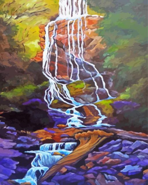 Mingo Falls Art Paint By Number