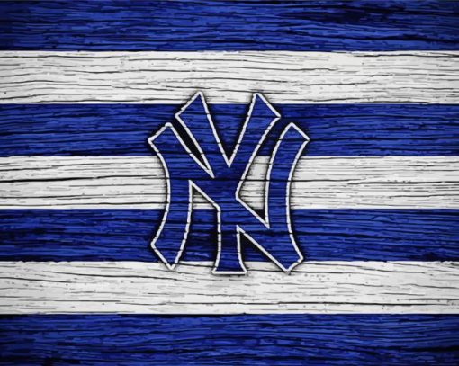 New York Yankees Emblem Baseball Paint By Number