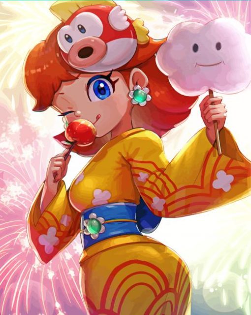 Princess Mario Daisy Paint By Number