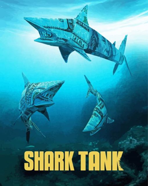 Shark Tank Poster Paint By Number