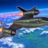 Sr 71 Blackbird Airplane Art Paint By Number