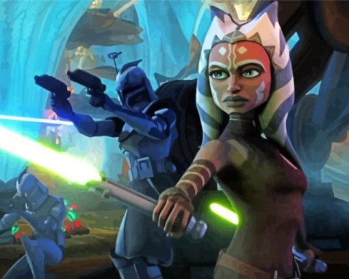 Star Wars Ahsoka Paint By numbers